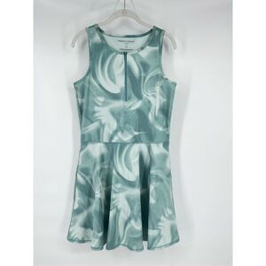 Threads 4 Thought Green Swirl 1/4 Zip Activewear Dress Skort Shorts Size Large